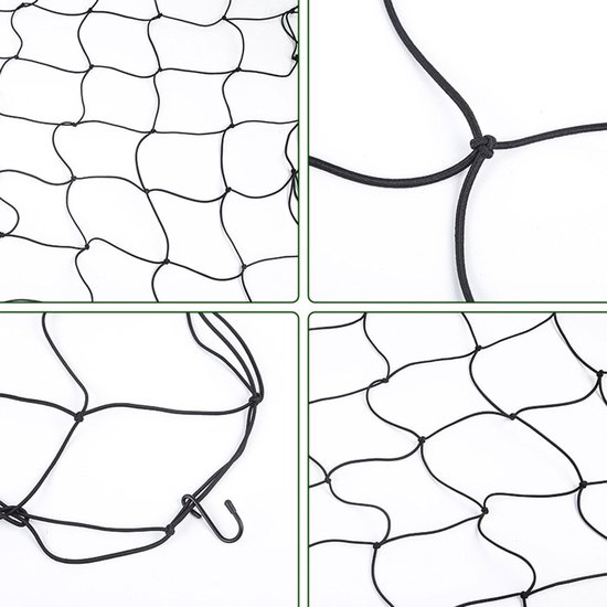 Pflantensteunnet 60x60 cm, Elastisch Kweeknet voor Tuinplanten — afbeelding 3
