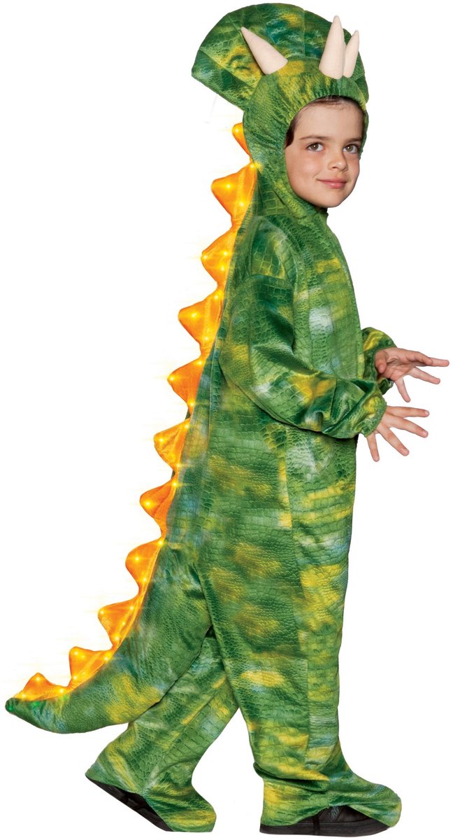 Dino kostuum met lichteffect voor kinderen