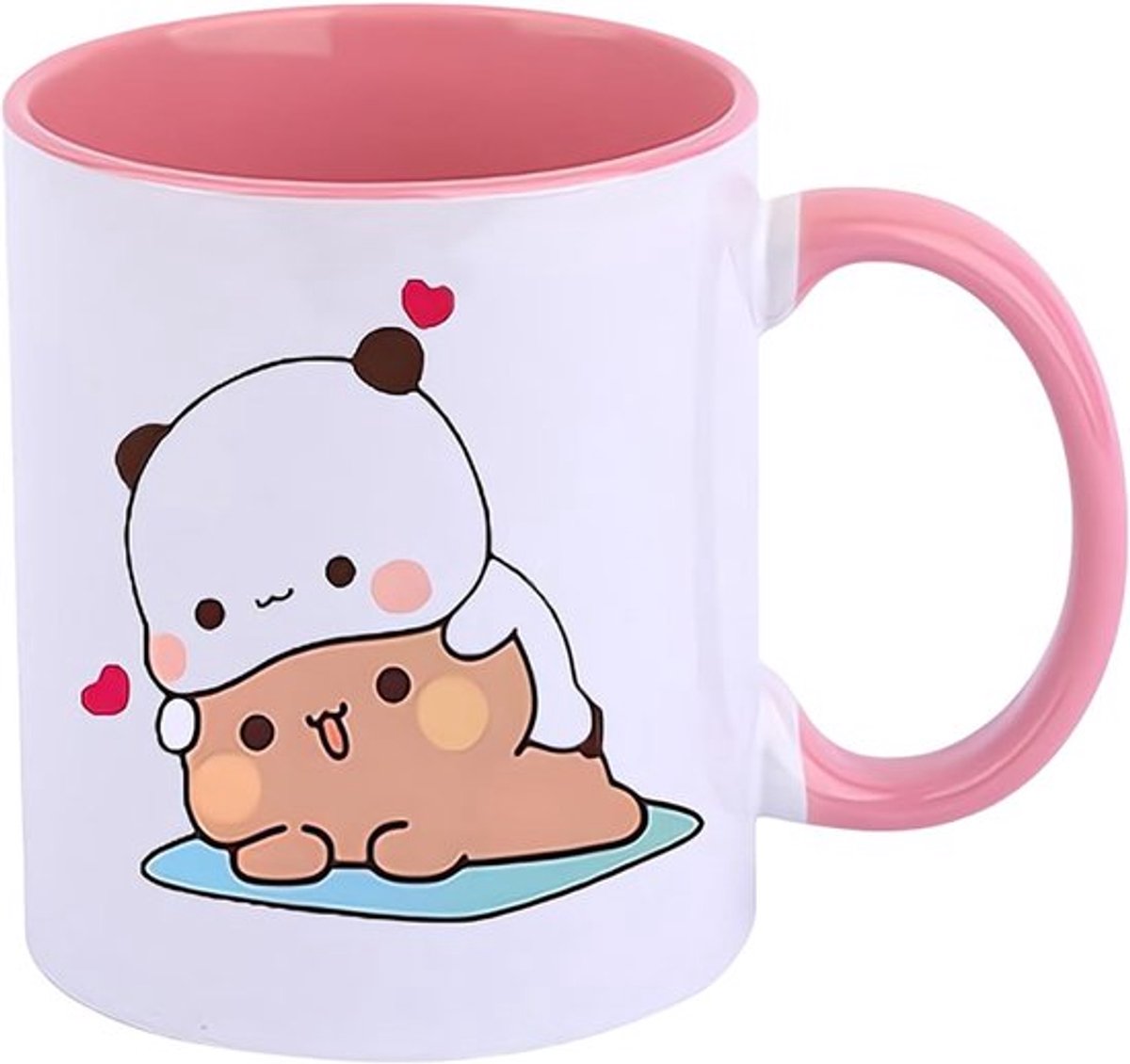 Bubu Dudu Mochi Cat 330 ml keramische mok - voor thee en koffie - leukste cadeau - grappige koffiekopjes