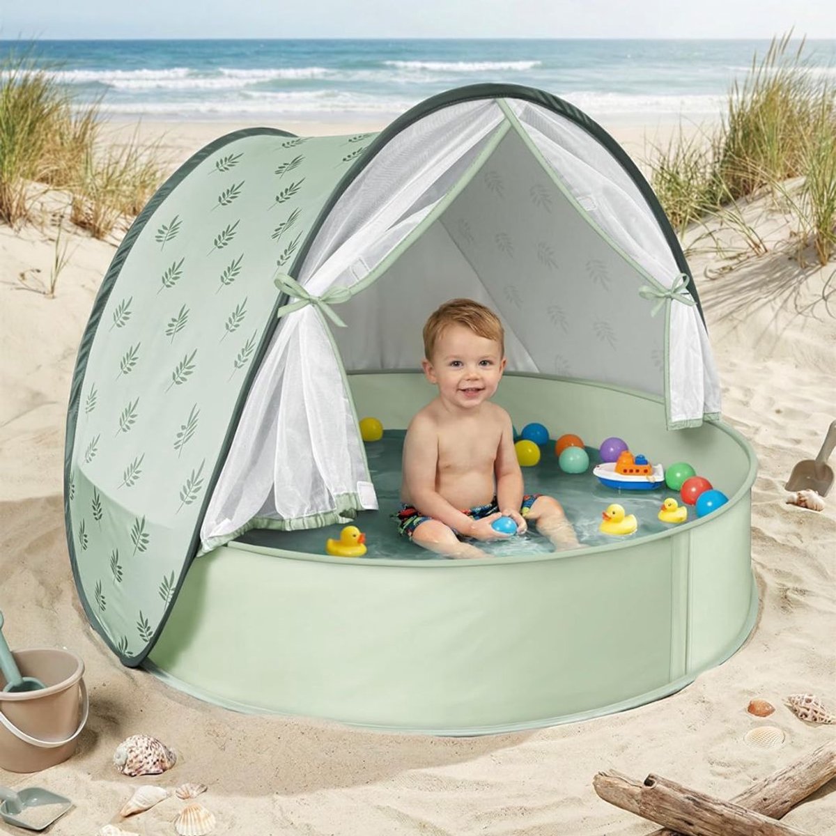 Zavio® Strandtent UV Bescherming - Strandparasol - Strandtentje Pop Up