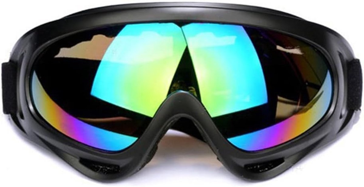 Snowboardbril - Zwart - 24,5 x 18 cm - UV-bescherming met Anti-condenslaag - Voor Heren en Dames
