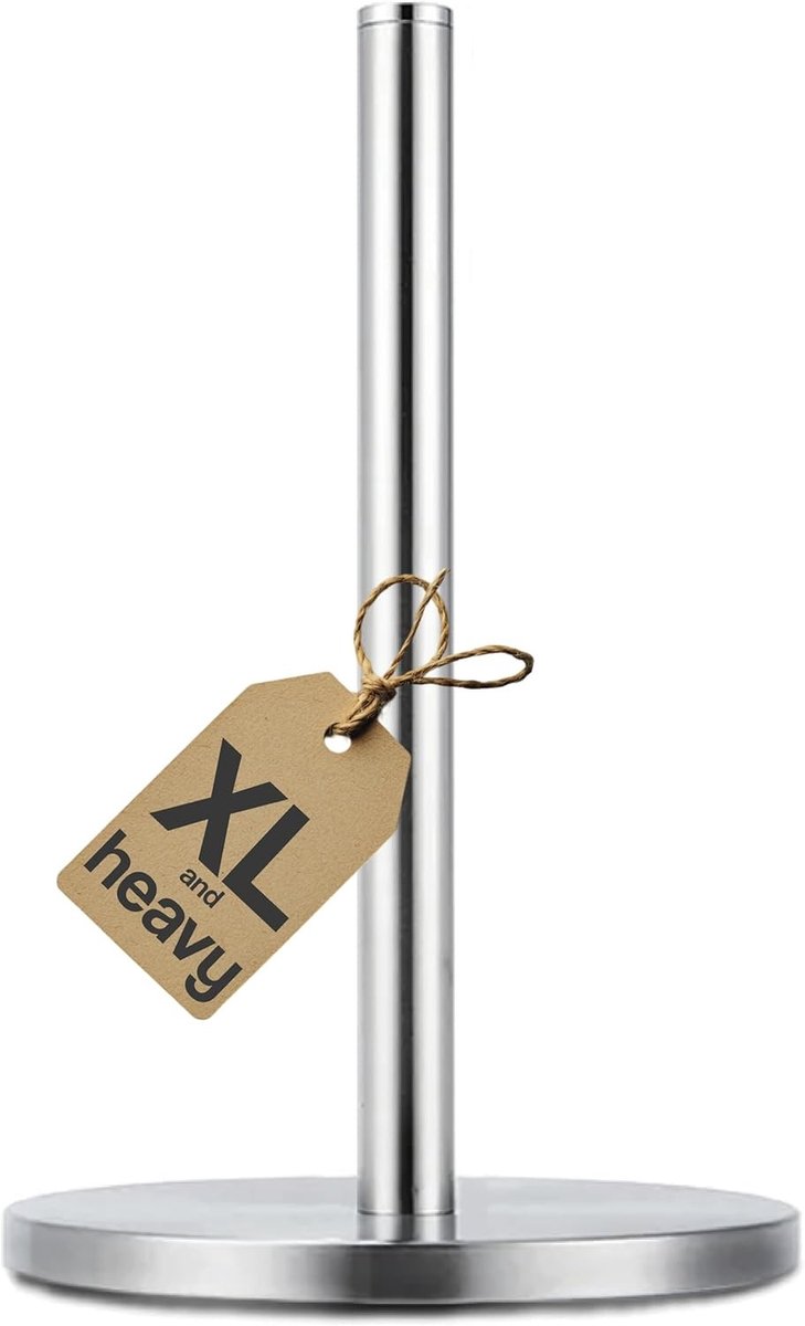 Keukenpapierhouder - Zwart - 20,5 cm - Roestvrij Staal - Voor Keuken