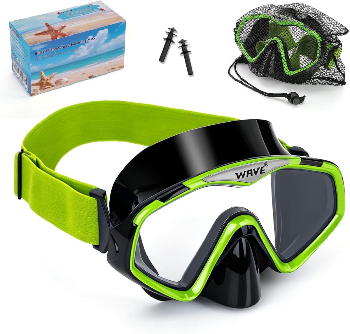 Gebreide Duikbril - Duikmasker - - Siliconen met Verstelbare Riem - Voor Snorkelen en Duiken