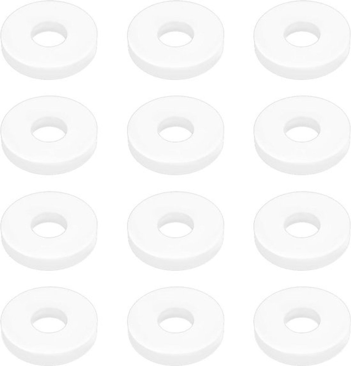 Aaspompringen - Siliconenrubber - 12 stuks - OD 20 mm - ID 8 mm - Dikte 3 mm - Boorgatdiameter 22 mm - Geschikt voor - Aaspompen