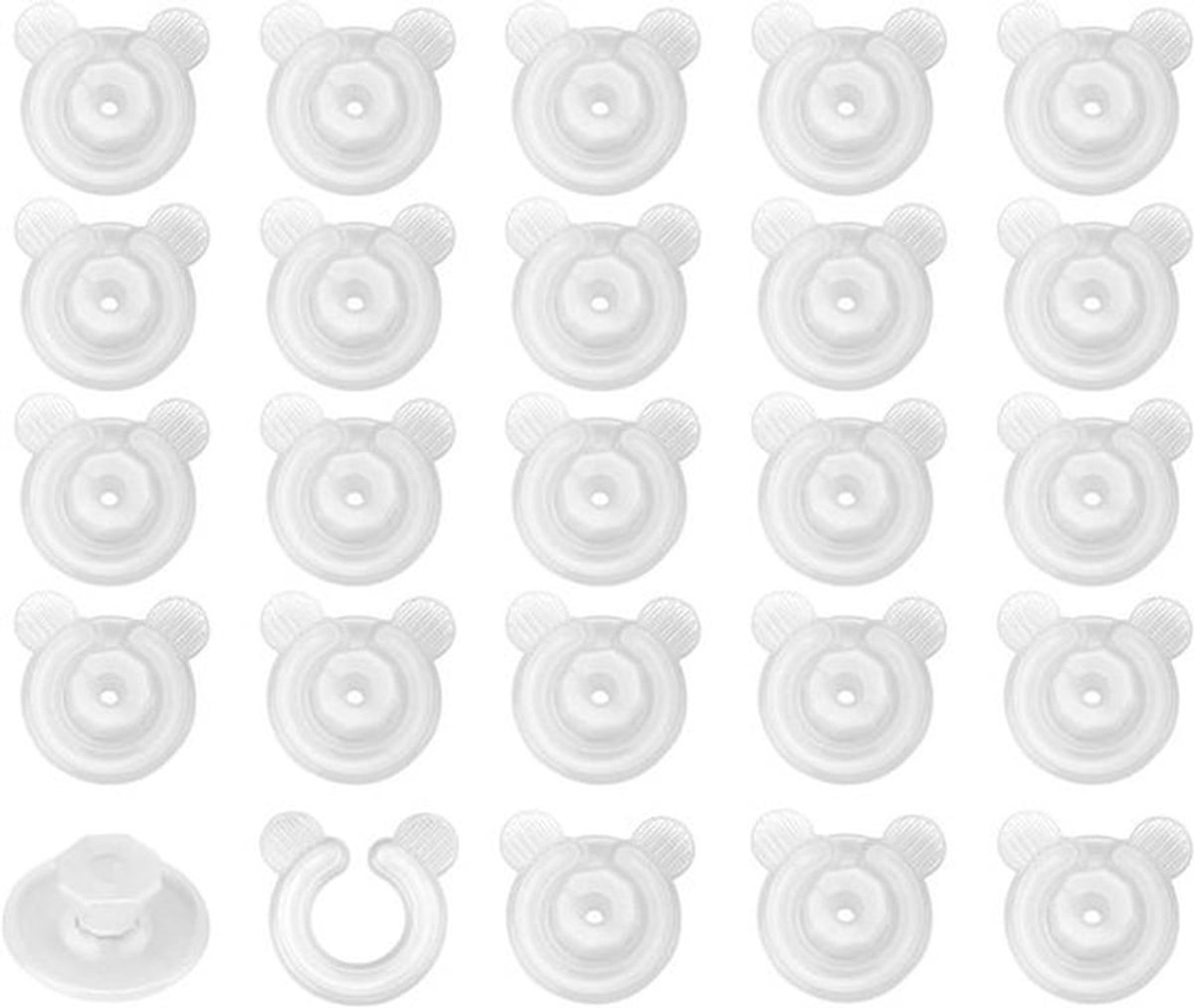 Dekbedovertrekclips, 24 stuks, antislip design, voorkomt verschuiven dekbed