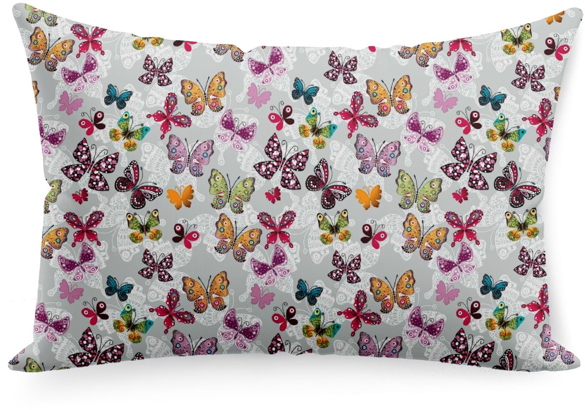 Kussenhoes voor kinderen 45 x 45 cm van 100% katoen met rits