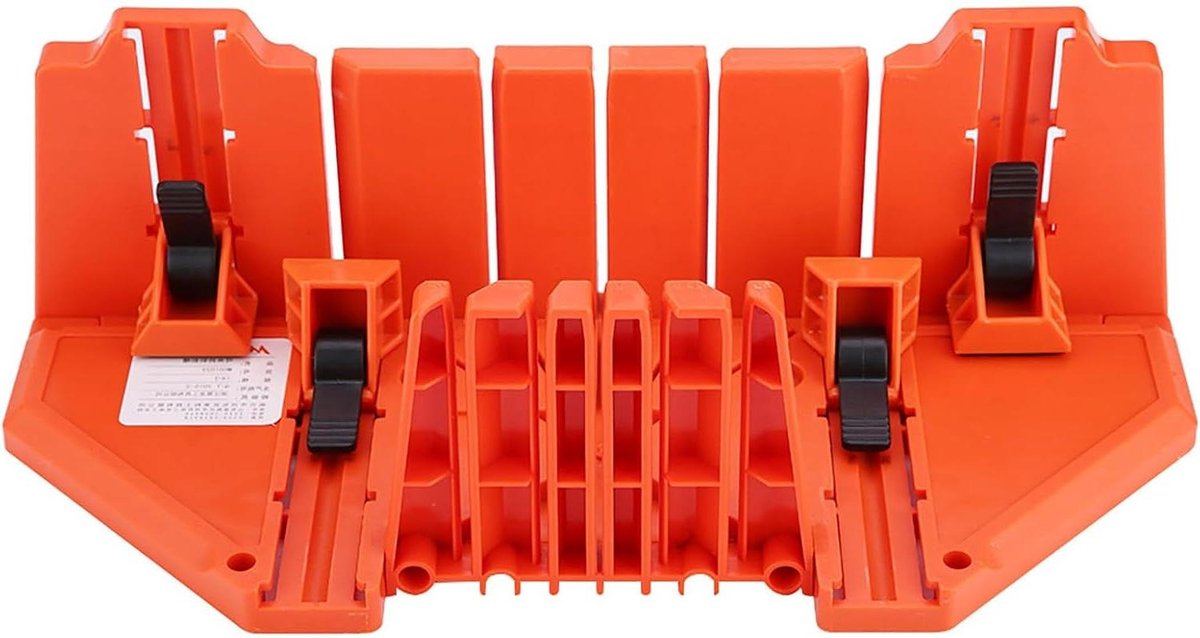 Verstekbak Houtzagen - Zaagmal Hoekmal - Nauwkeurig Zagen - Antislipbasis Stabiel - 14 Inch - Oranje