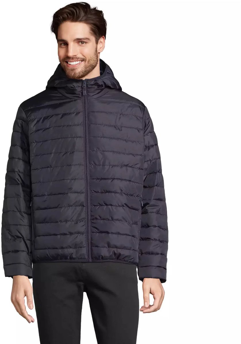 SOL'S Men´s Stream Lightweight Hooded Padded Jacket L04444 - French Navy - XXL