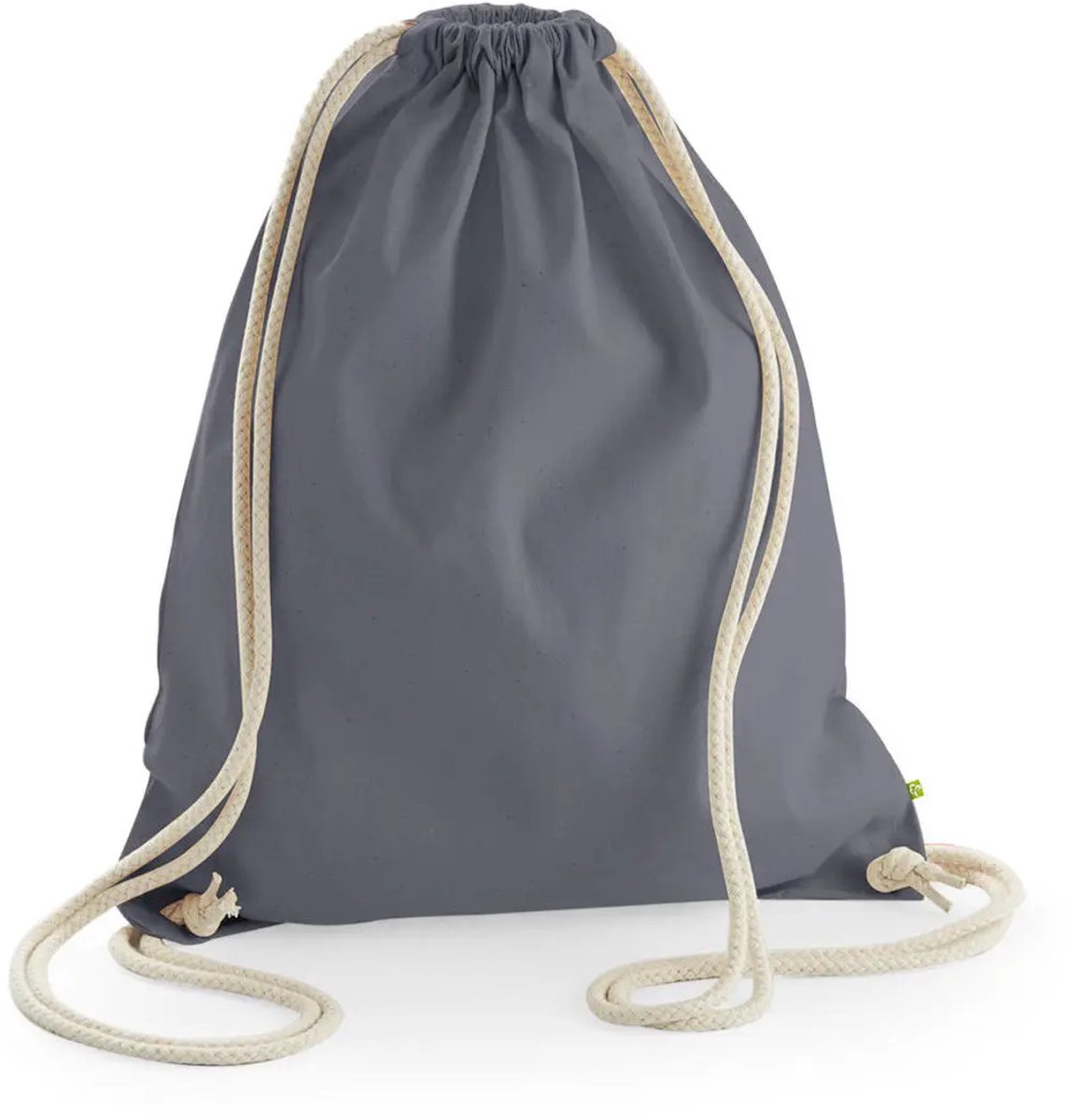 Westford Mill EarthAware® Organic Gymsac WM810 - Graphite Grey - 37 x 47 cm