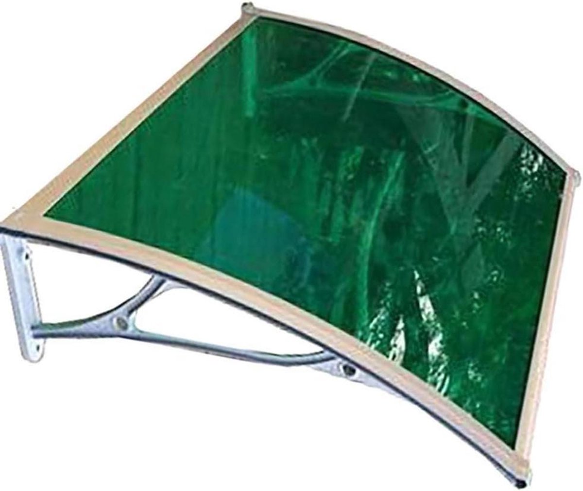 Deur Luifel - Voordeur Schuilplaats - Bescherming tegen Weer - Aluminium Frame - 80x120 cm - Geel