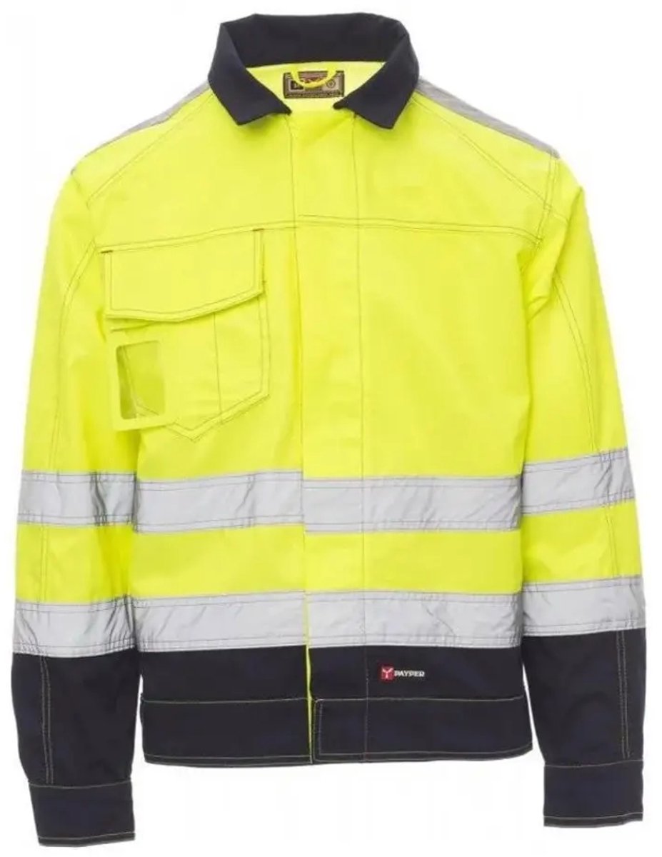 Payper Safe Hi-Vi Winter - fluorescent yellow/navy blue - 3XL
