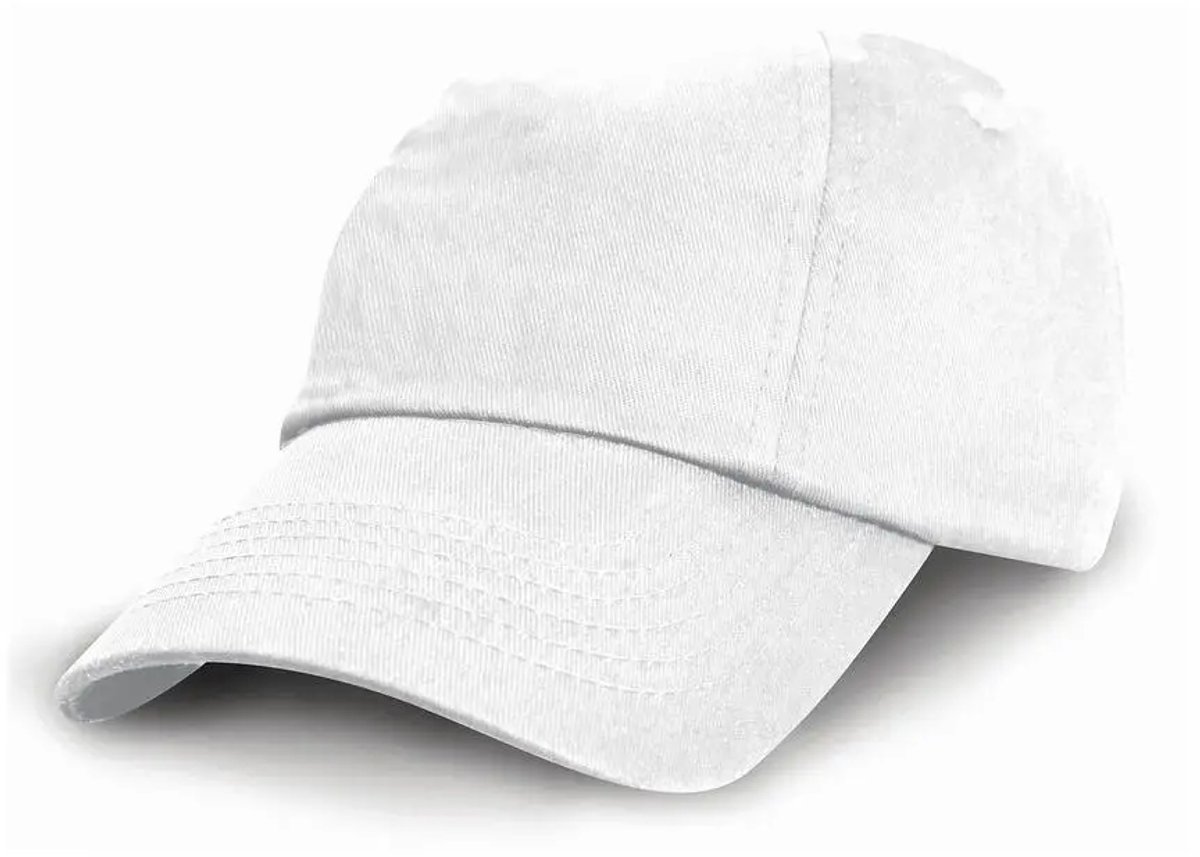 Result Junior Low Profile Cotton Cap RH18J - White - One size