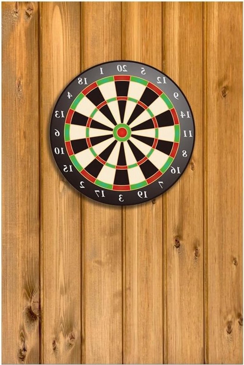 Dartbord Wandbescherming en Geluidsisolatie, 6 x Zelfklevende Viltplaten in Houtlook voor Veiligheid en Geluidsdemping (30 x 30 cm)