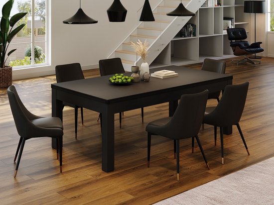 Vente-unique Convertibele tafel - Biljart & Pingpong - 213 x 112 x 81,5 cm - Grijs en zwart - BALTHAZAR van Vente-unique — afbeelding 3