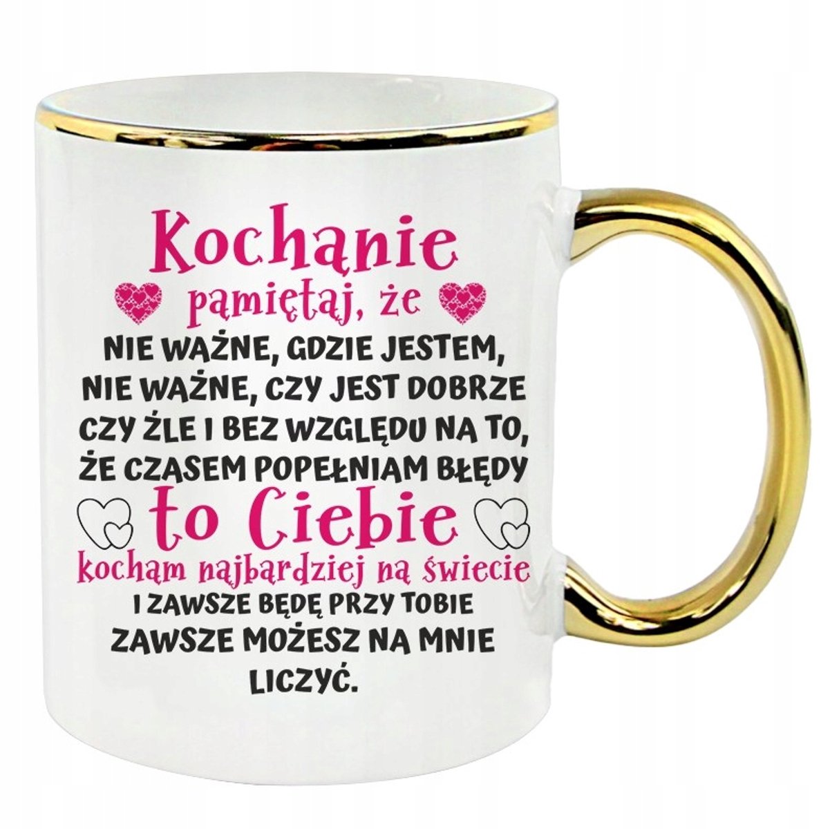 Keramische Mok met Gouden Versieringen - 330ml - Perfect Cadeau