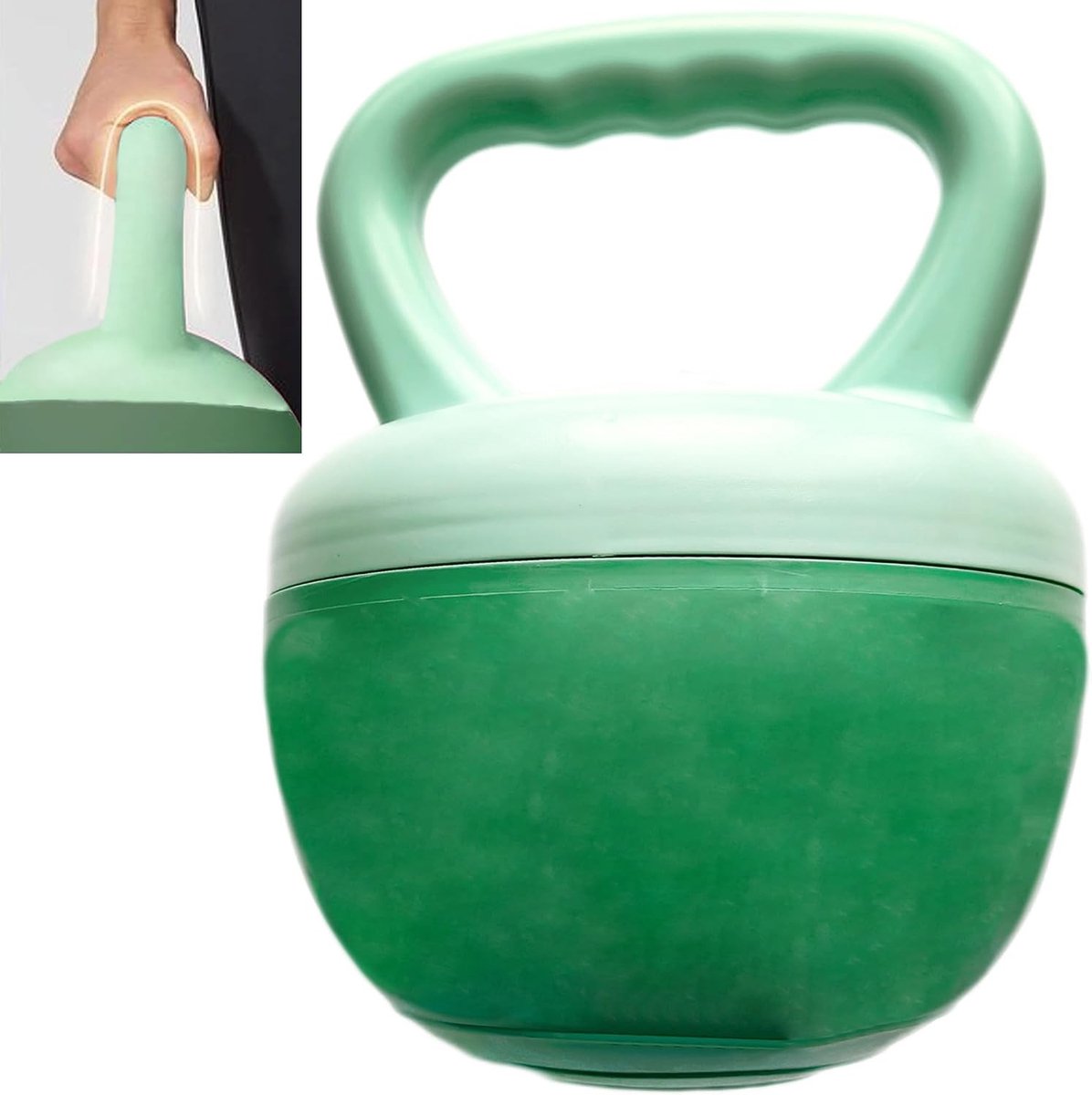 Kettlebell voor veilige krachttraining, vulbaar met zand, verstelbaar gewicht, verbetert core stabiliteit en kracht