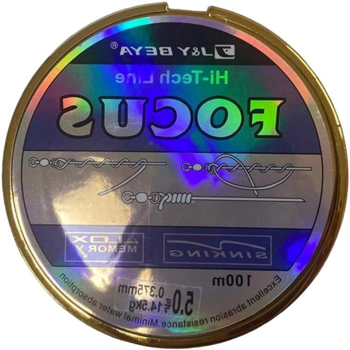 Visdraad - Gouden lijn - Roofvissen - Hoge trekkracht - 0375 mm 100 meter - Goud