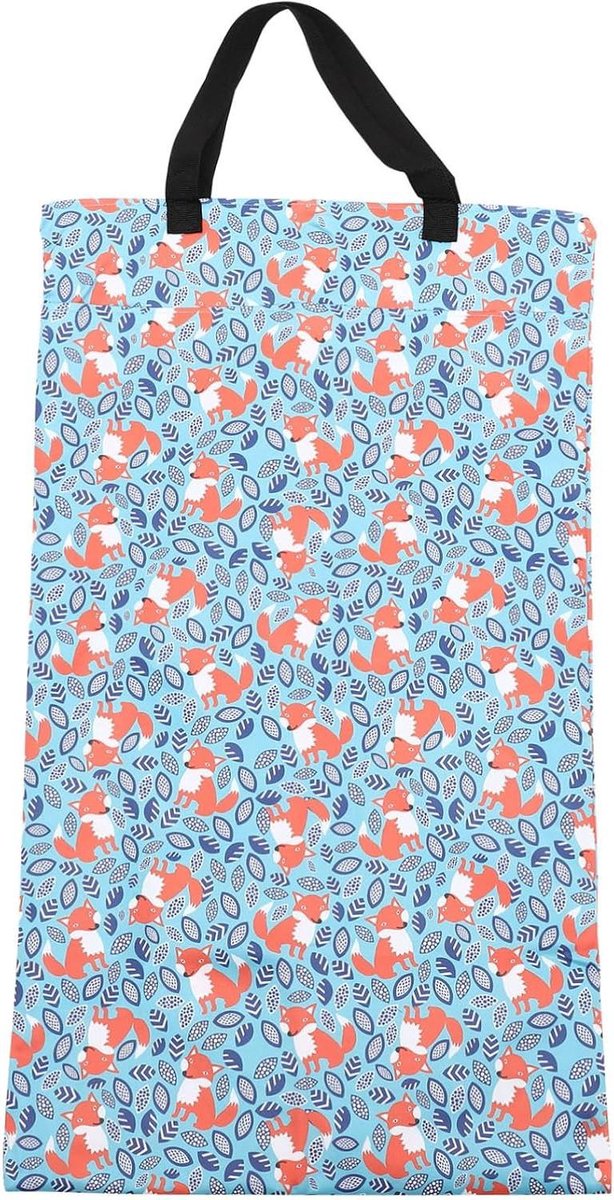 Natte Luiertas - Luier Opbergtas - Baby Verzorgen - Dubbele Ritssluiting - 70 x 40 cm - Blauw