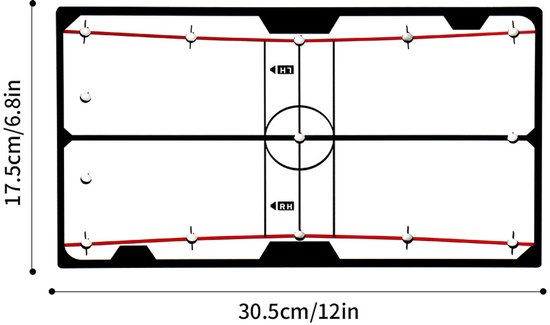 Stripe putting spiegel voor golf - Uitlijnlijnen - 30,5 x 17,5 cm van Stripe. — afbeelding 5