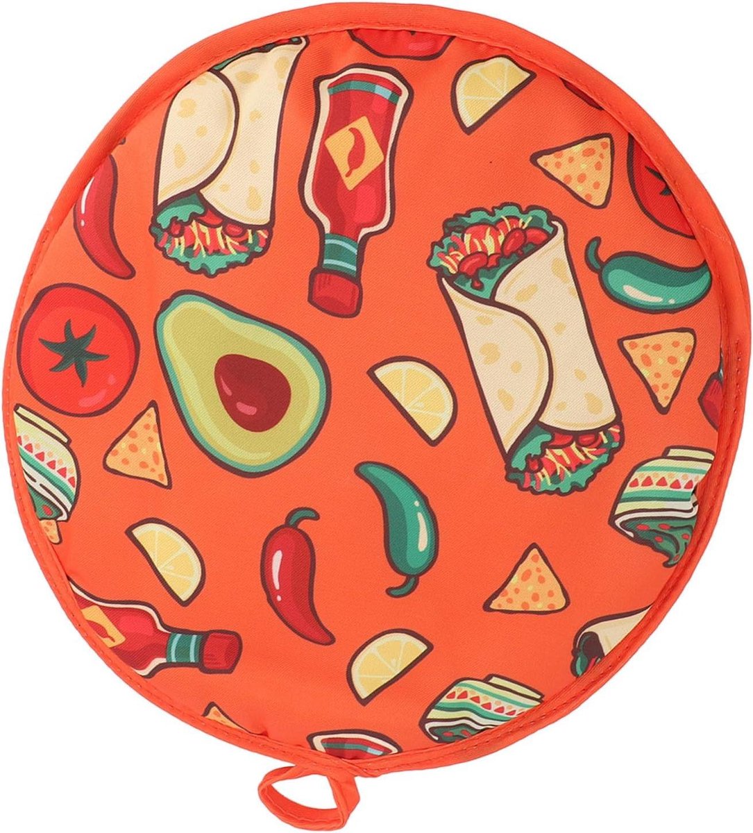 Tortilla Warmer Pouch - Tortilla Houder - Tortilla's Warm Houden - Magnetronbestendig - 30 cm - Grijs