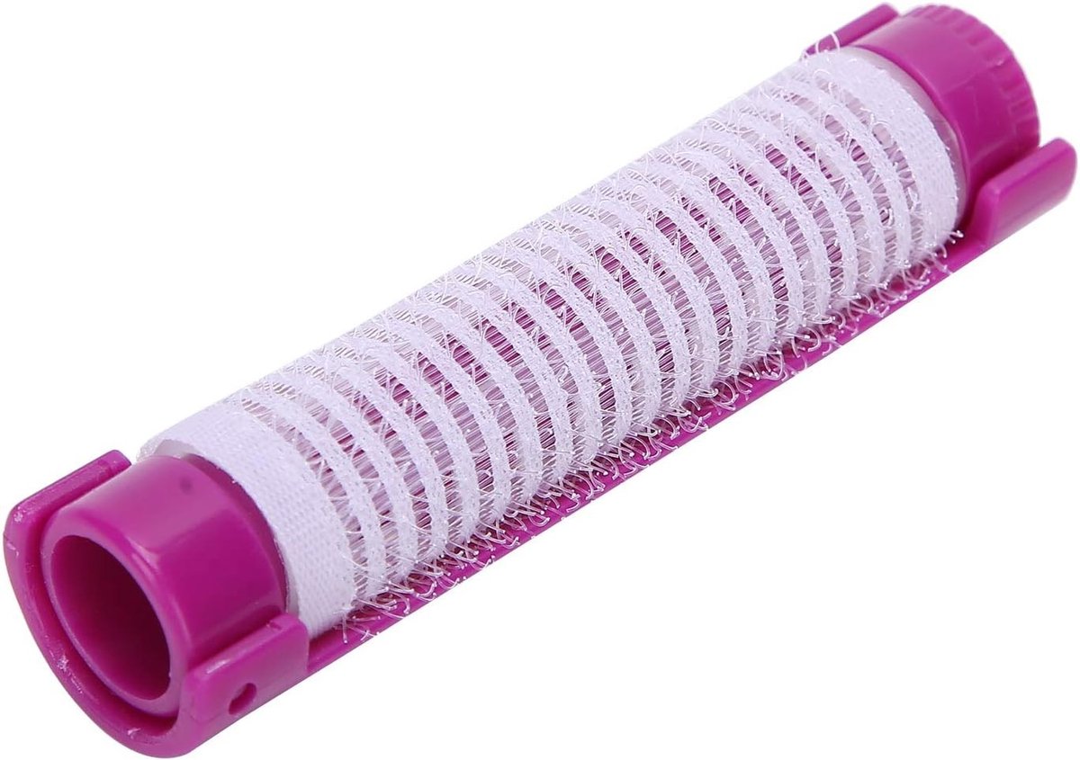 Fluffy Permanent Krulstokken voor Natuurlijke Haren - Haarrollers voor Vrouwen - Professionele Styling Tool voor Kapsalons, 20 Stuks (Paars)