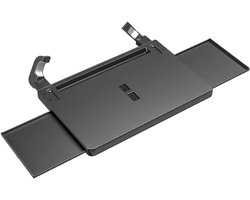 Stuurtafel - Autotafel Laptophouder - Eten en Werken - Ruimtebesparend Ontwerp - 25x29x25 cm - Zwart