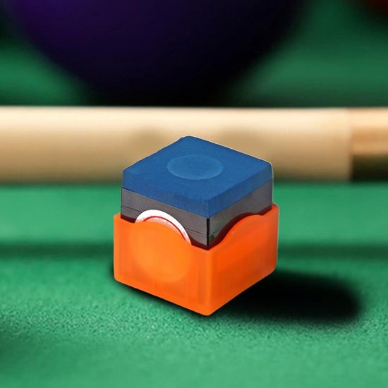 Biljartkrijthouder - Krijt Case Opslag - Biljart Spel Organisatie - Beschermt Tegen Stof - 12 Stuks Krijt - Meerkleurig — afbeelding 2
