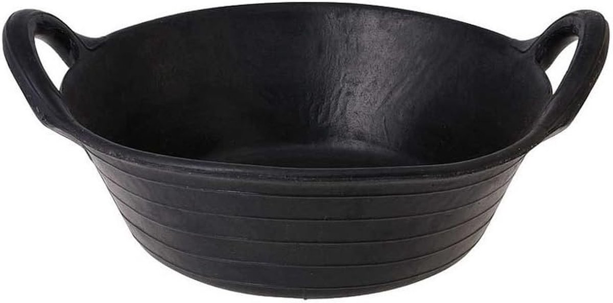 Rubberen Werkemmer - Metselkuip Opbergemmer - Bouwklussen Uitvoeren - Verstevigd Rubber Materiaal - 12 Liter Inhoud - Meerkleurig