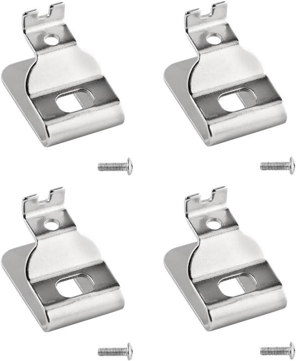 Riemclip Haken - Gereedschapshouder Clips - Gereedschap Dragen - Roestvrij Staal - 4 Stuks - Zilver