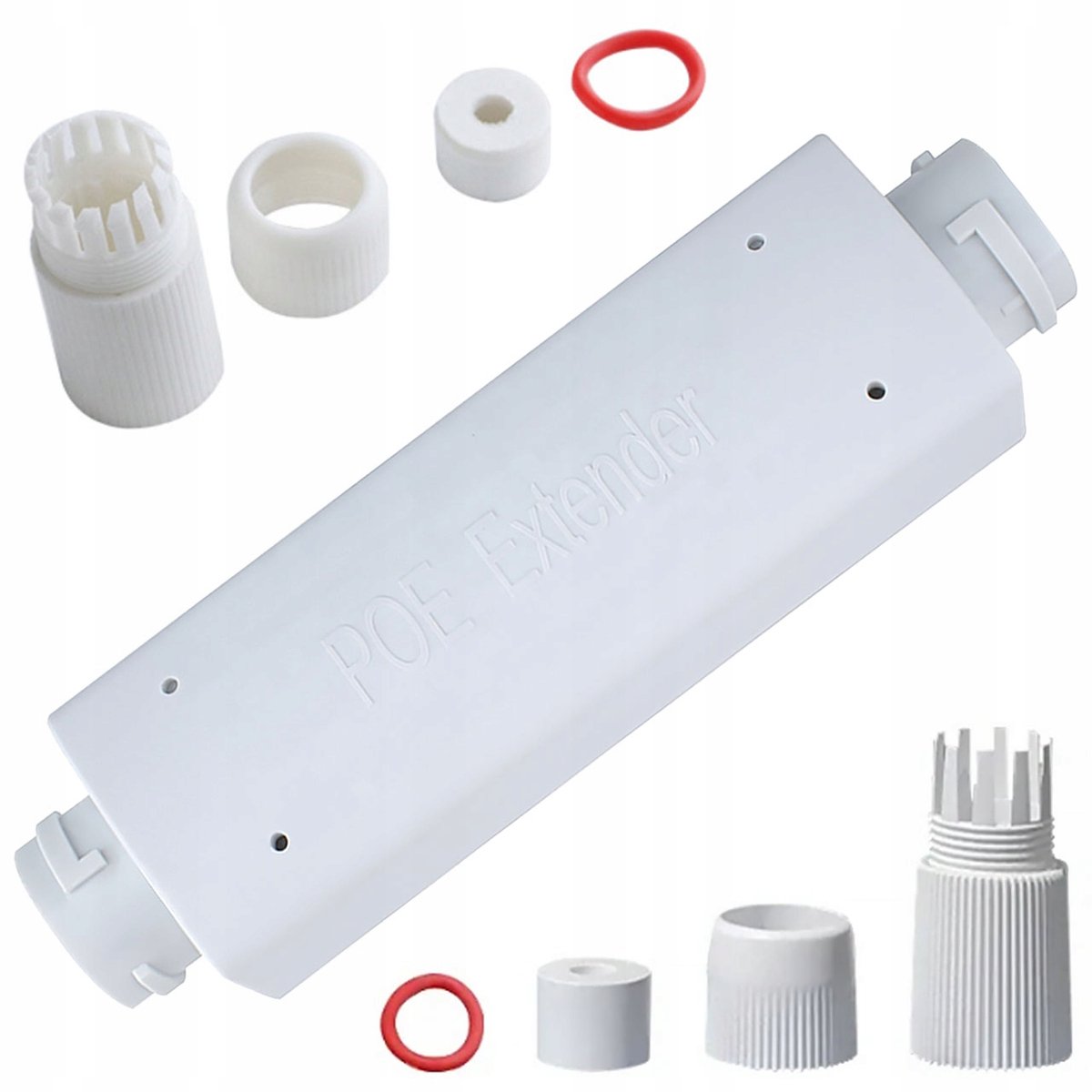 Rosfix POE Repeater Buiten - Waterdicht, 30W - RJ45 1x in 1x OUT, IEEE802.3af/at, 10/100 Mbps