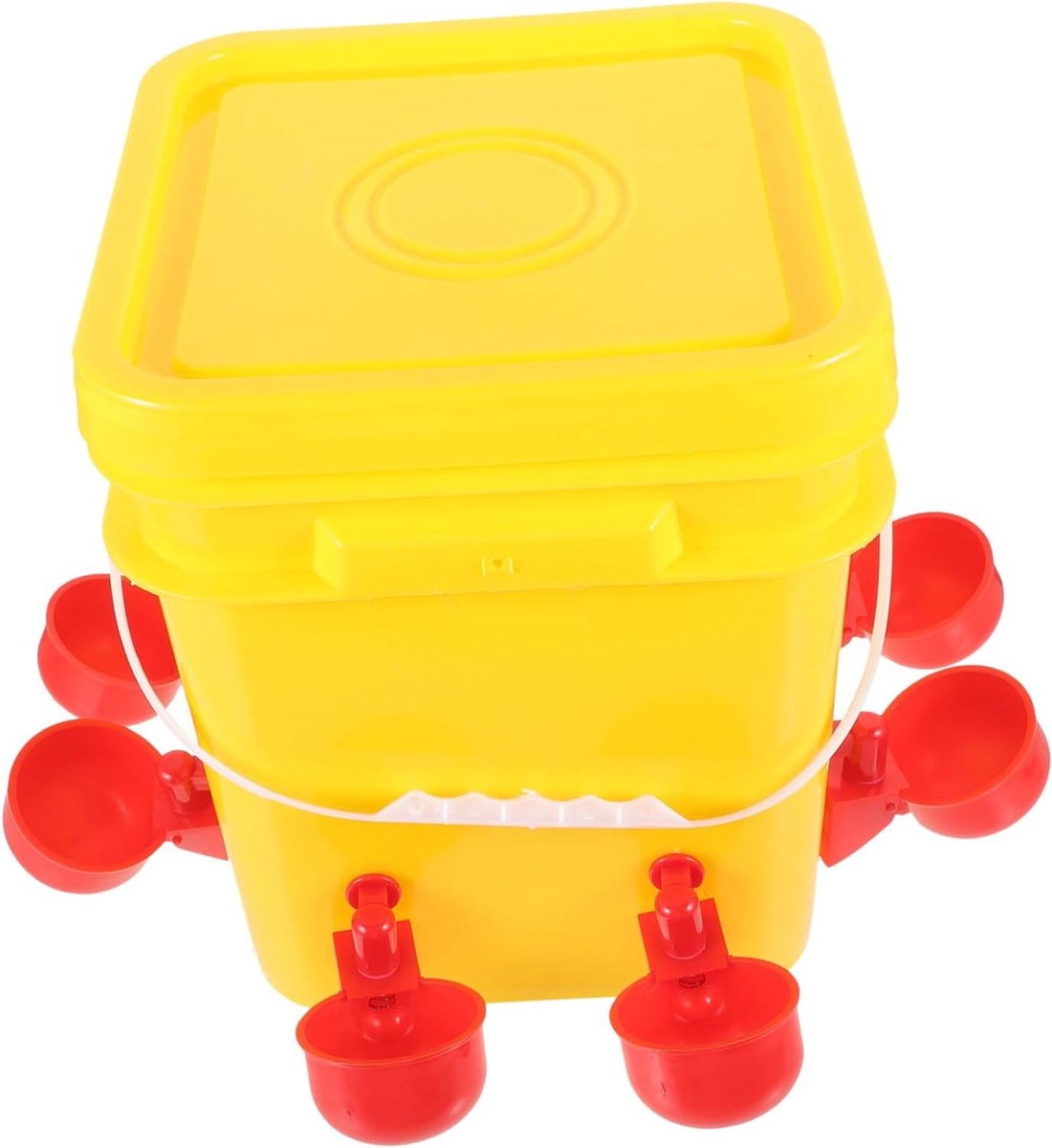 Kuikenvoerbak Plastic - Kippenbak Voerautomaat - Pluimvee Voeren - Automatische Voerdispenser - 35 x 28 x 23 cm - Zoals getoond