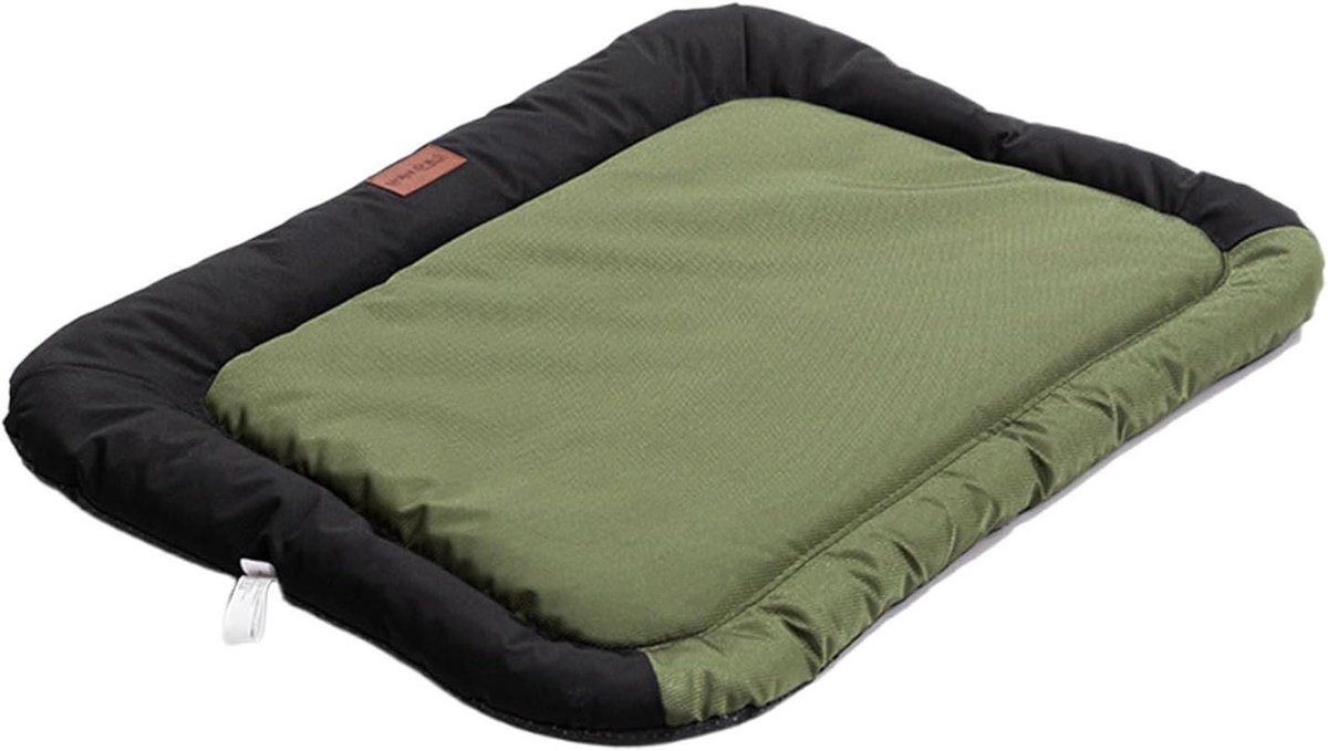 Hondenbed - Huisdierkussen Hond - Comfortabel Rusten - Antislip Bodem - 55 x 40 x 10 cm - Leger Groen
