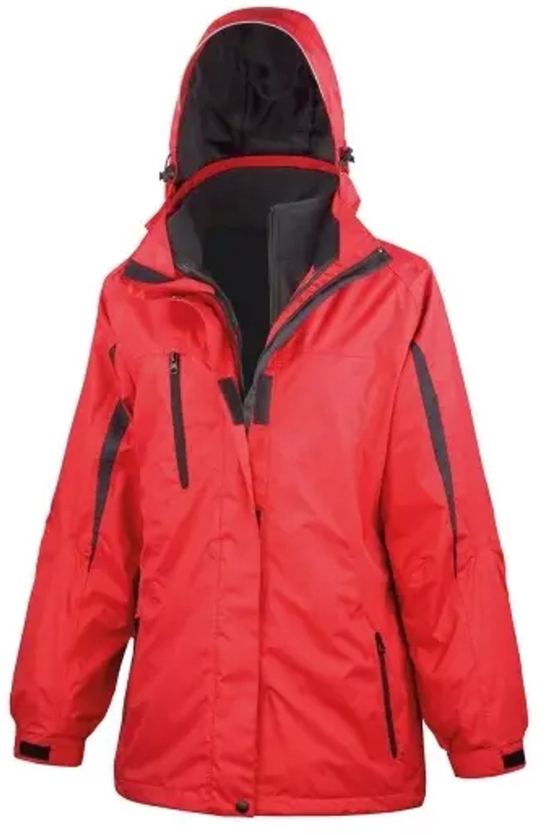 Result Women´s 3-in-1 Journey Jacket With Soft Shell Inner RT400F - Red/Black - XS (8/34)