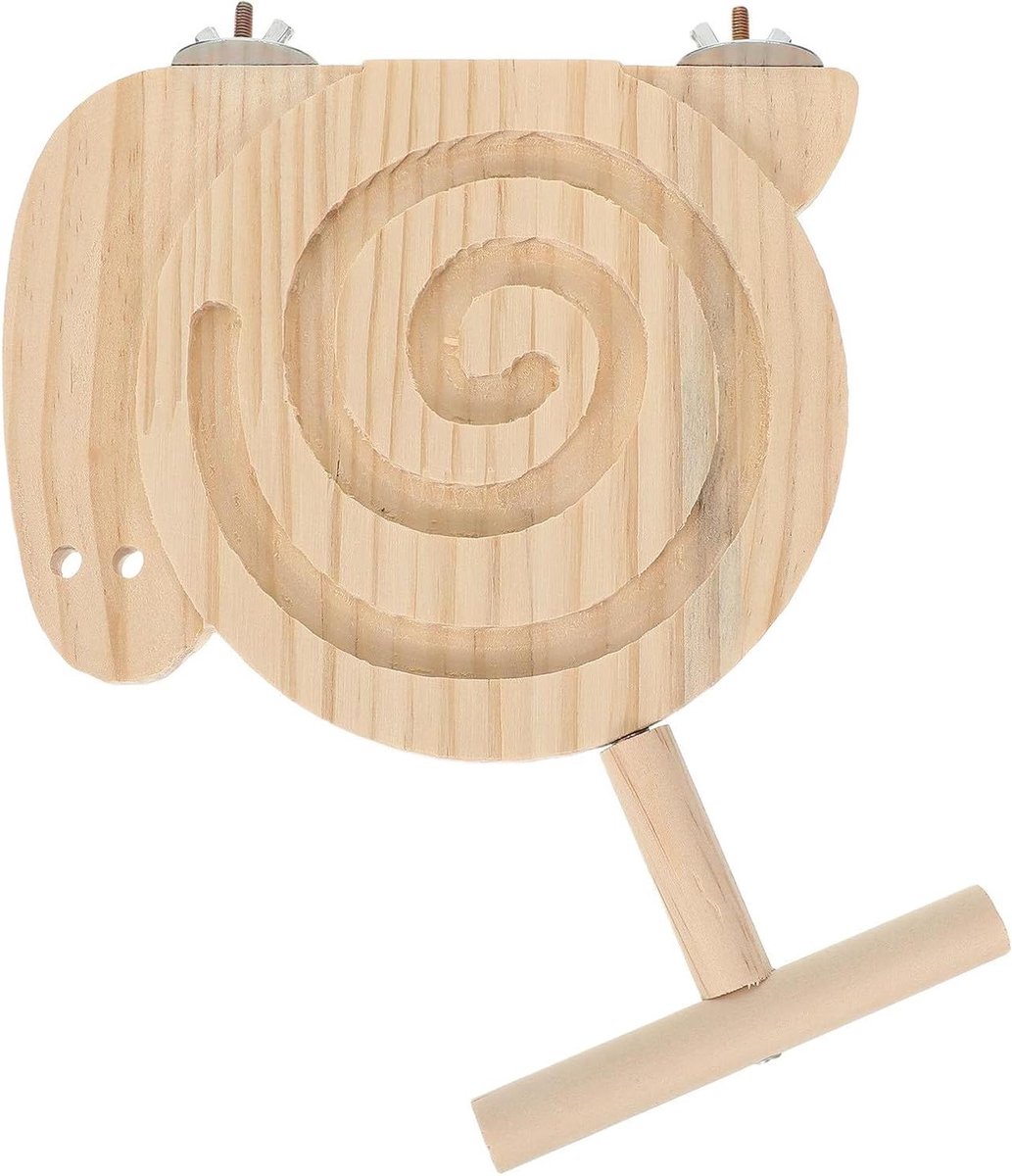 Vogelvoederspeelgoed - Interactieve speelplaats - Voedselverrijking Vogels - Natuurlijk foerageren - 20.5 x 16.5 cm - Khaki