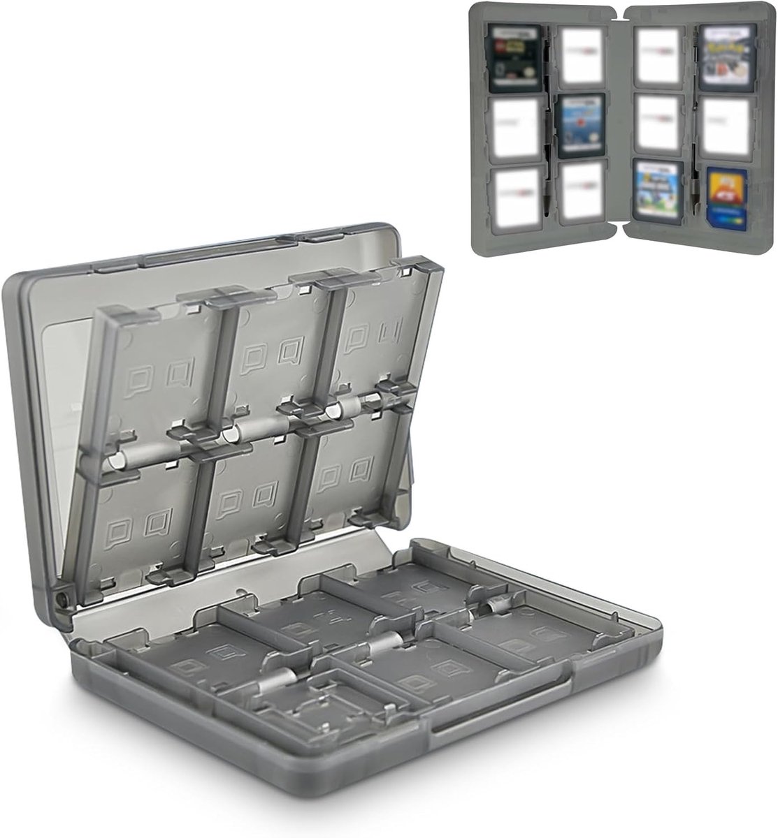 Gamehouder voor 28 spellen - Opbergdoos voor Nintendo 3DS/2DS - Zwart, Compact en Duurzaam