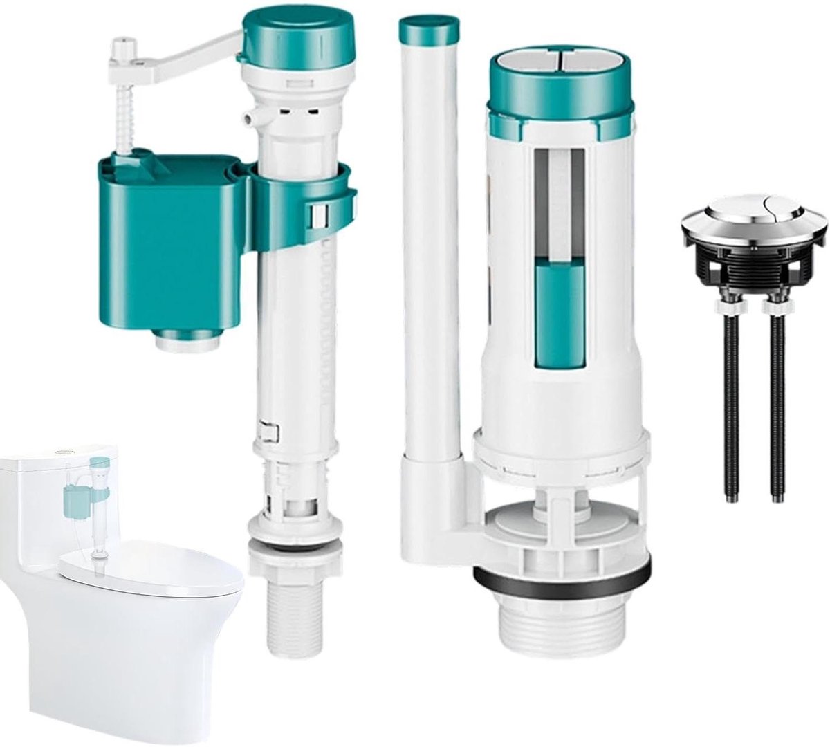 Reserveonderdelen WC - Reparatieset Toilet - Badkamer Reparatie - Universele Pasvorm - Verstelbaar - Uniek
