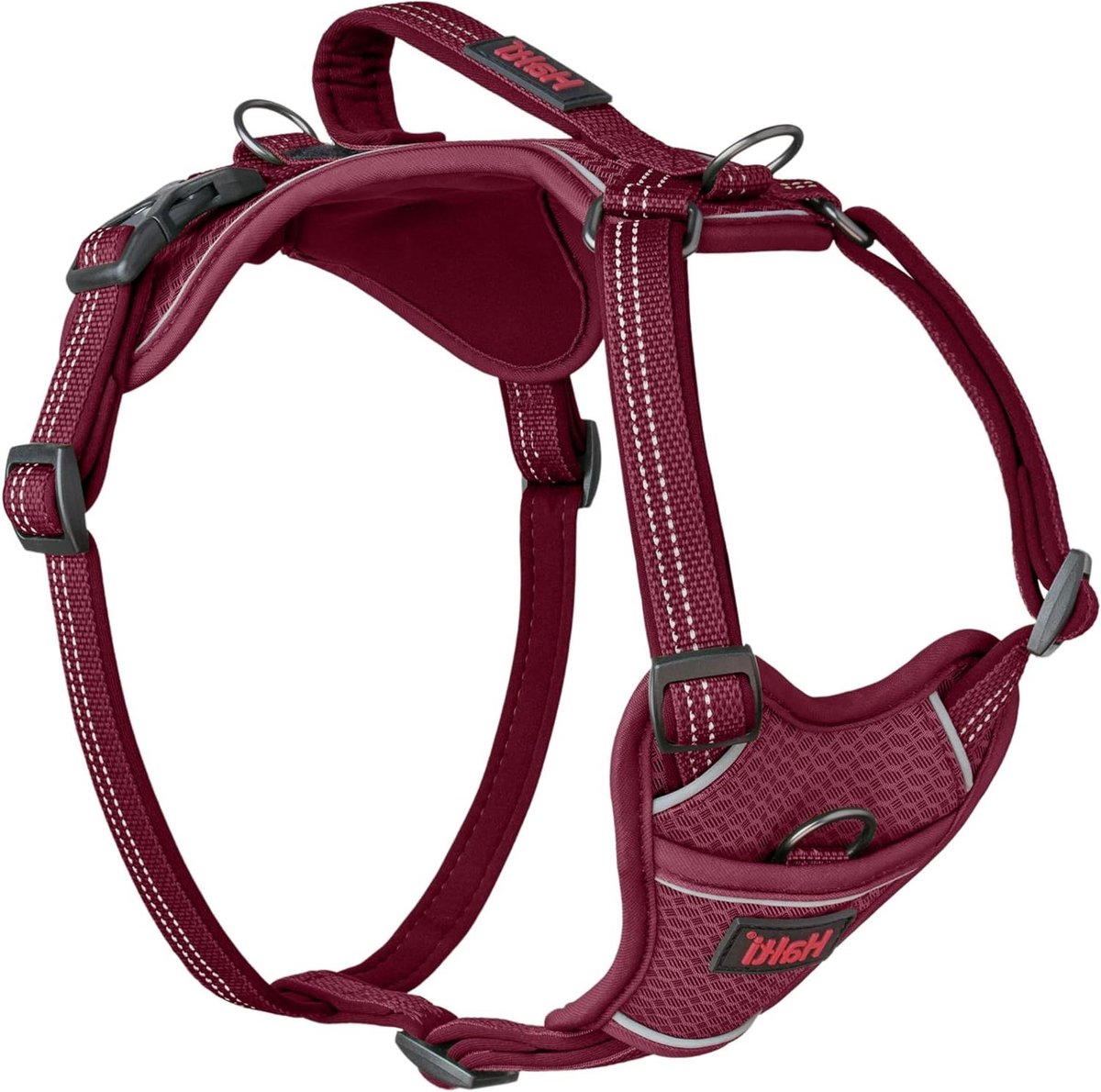 Hondenharnas Anatomie - Honden tuigje - Comfortabele wandelingen - Volledige bewegingsvrijheid - Maat XS - Magenta