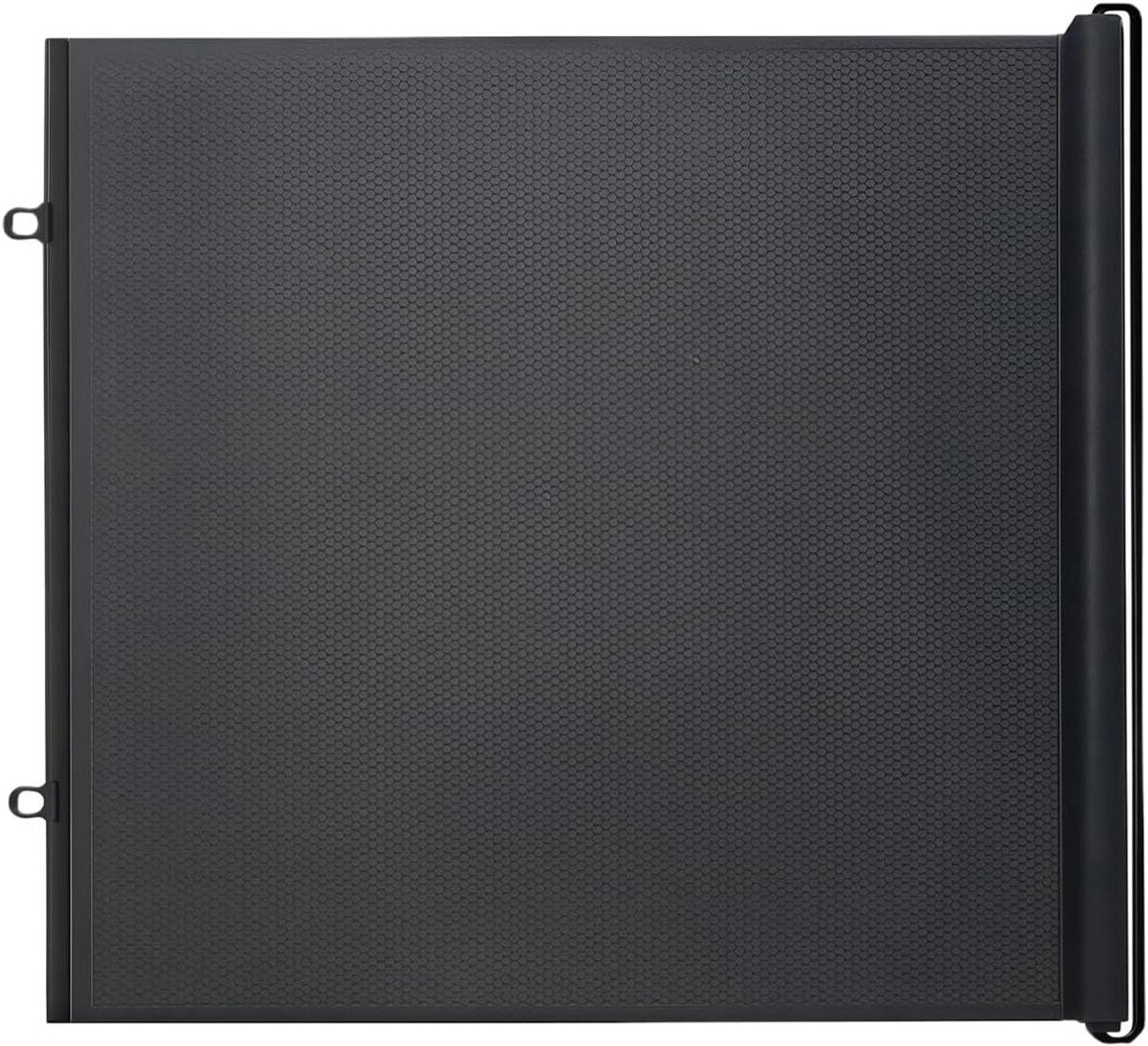 Intrekbaar Hek - Veiligheidshek Net - Baby en Huisdier - Snelle Installatie Zonder Boren - 130 x 78 cm - Grijs