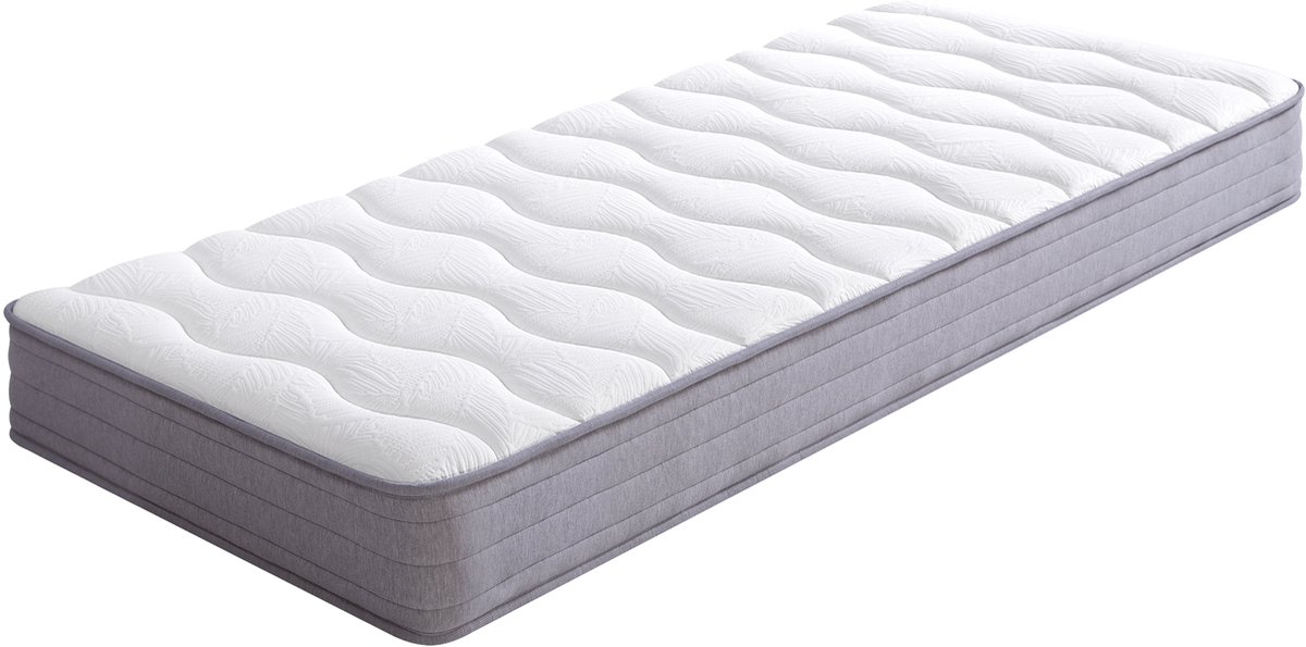 VVBV Eenpersoonsmatras 90x200 cm H3 - Ergonomisch - Wit
