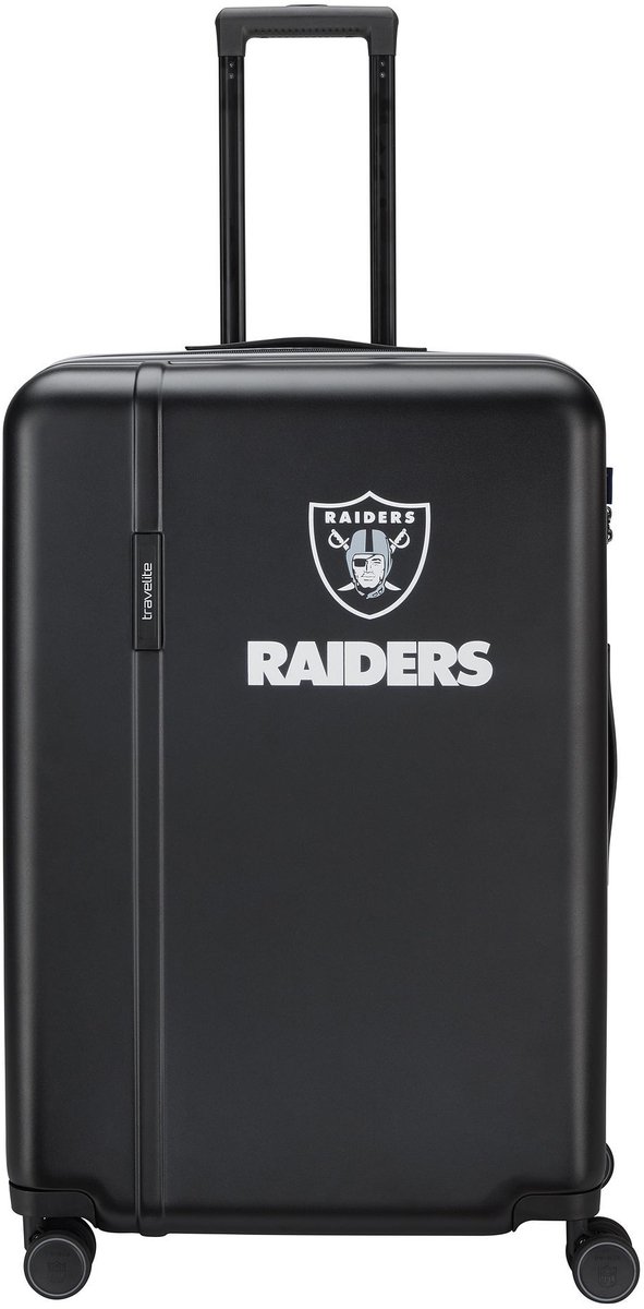 Travelite travelite x NFL 4 wielen Trolley L 76 cm - Harde bagage - TSA slot - las vegas raiders