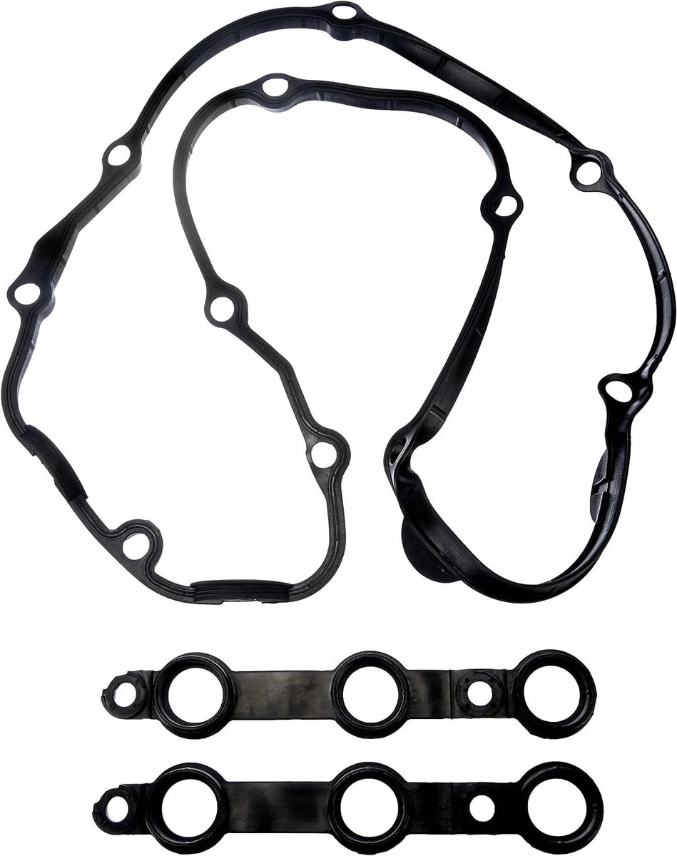 Pakkingset voor klepdeksel - Klepdekselpakking Set - Motoronderhoud - Rubberen pakking - 250 Gram - Zwart