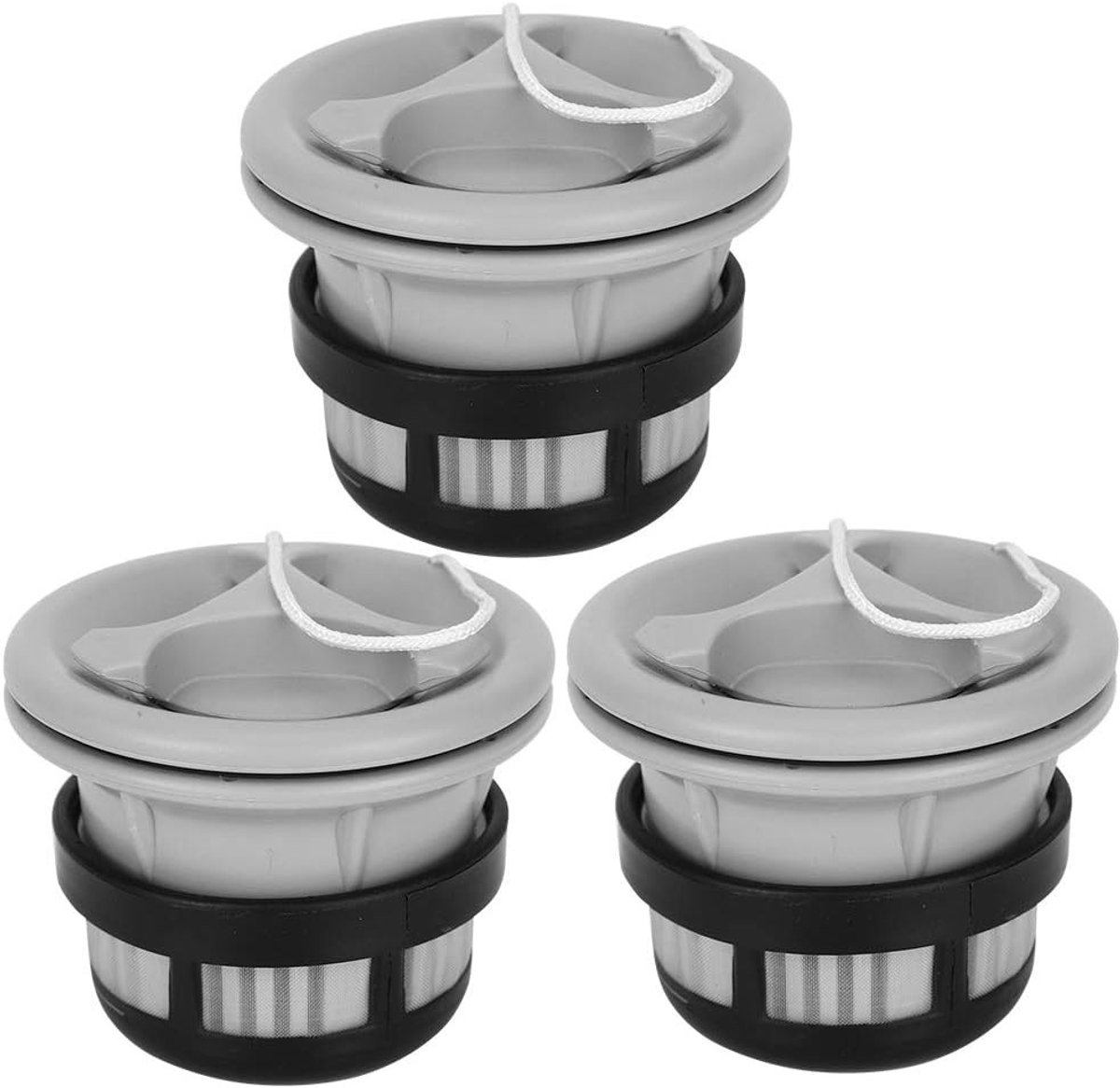 Veiligheidsluchtventiel met filtermesh - 3 stuks accessoires voor opblaasbare tent, boot en kayak, hoogwaardig en duurzaam