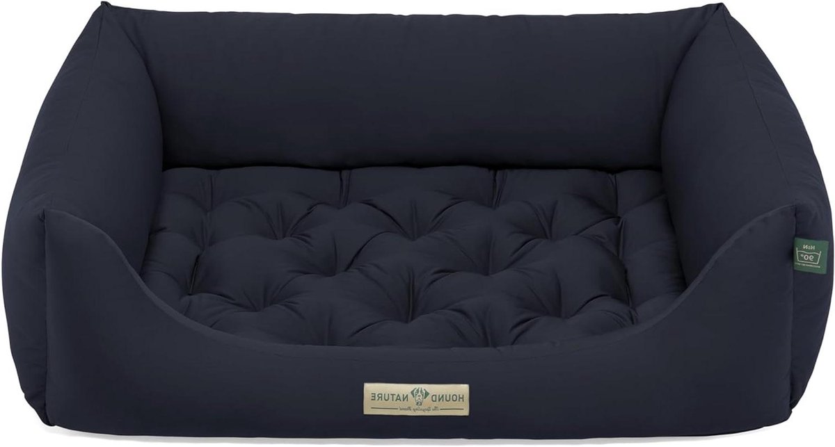 Hondenbed Orthopedisch - Hondenmand Ligkussen - Comfortabele Rust - Wasbaar op 90°C - 95x70 cm - Donkerblauw