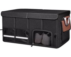 Kofferbak Organizer - Auto Opberger Tas - Auto Opbergen - Opvouwbaar Met Compartimenten - 72L - Zwart