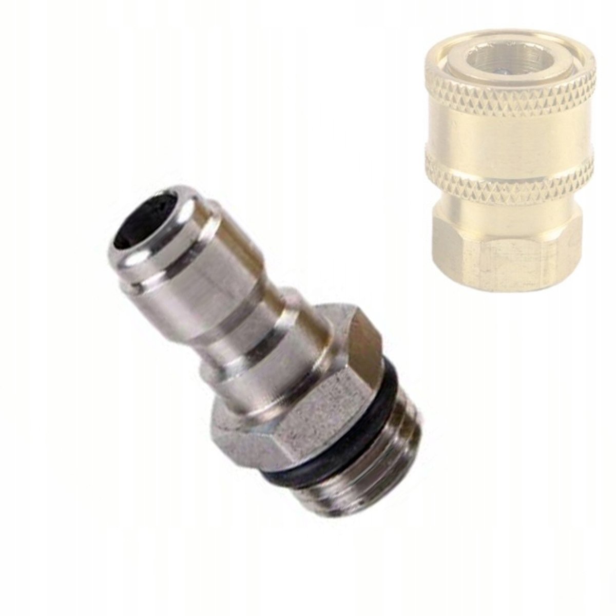 Rosfix Adapter Montage - 1/4" GZ naar Snelsluiting 1/4" - Aluminium, 160 Bar, 60°C
