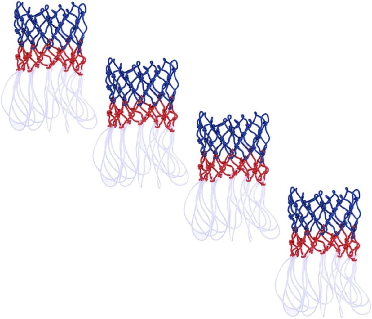 Basketbalnetten - Sportnetten - Basketbal Spelen - Driekleurig - 45x45CM - Diverse kleuren