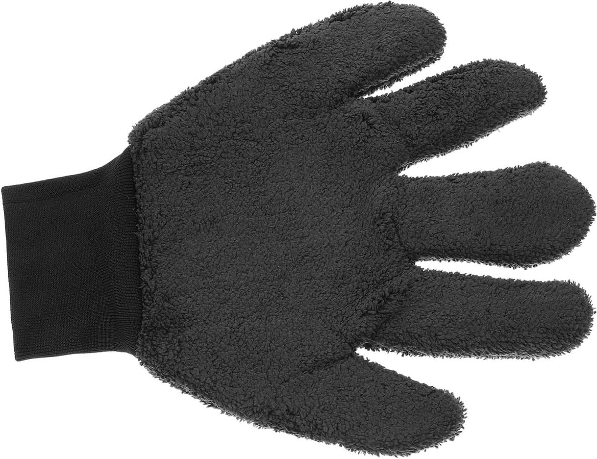 Autowashandschoen - Microvezel handschoen - Auto reinigen - Krasvrije reiniging - 28.50X22.00X2.30CM - Zwart