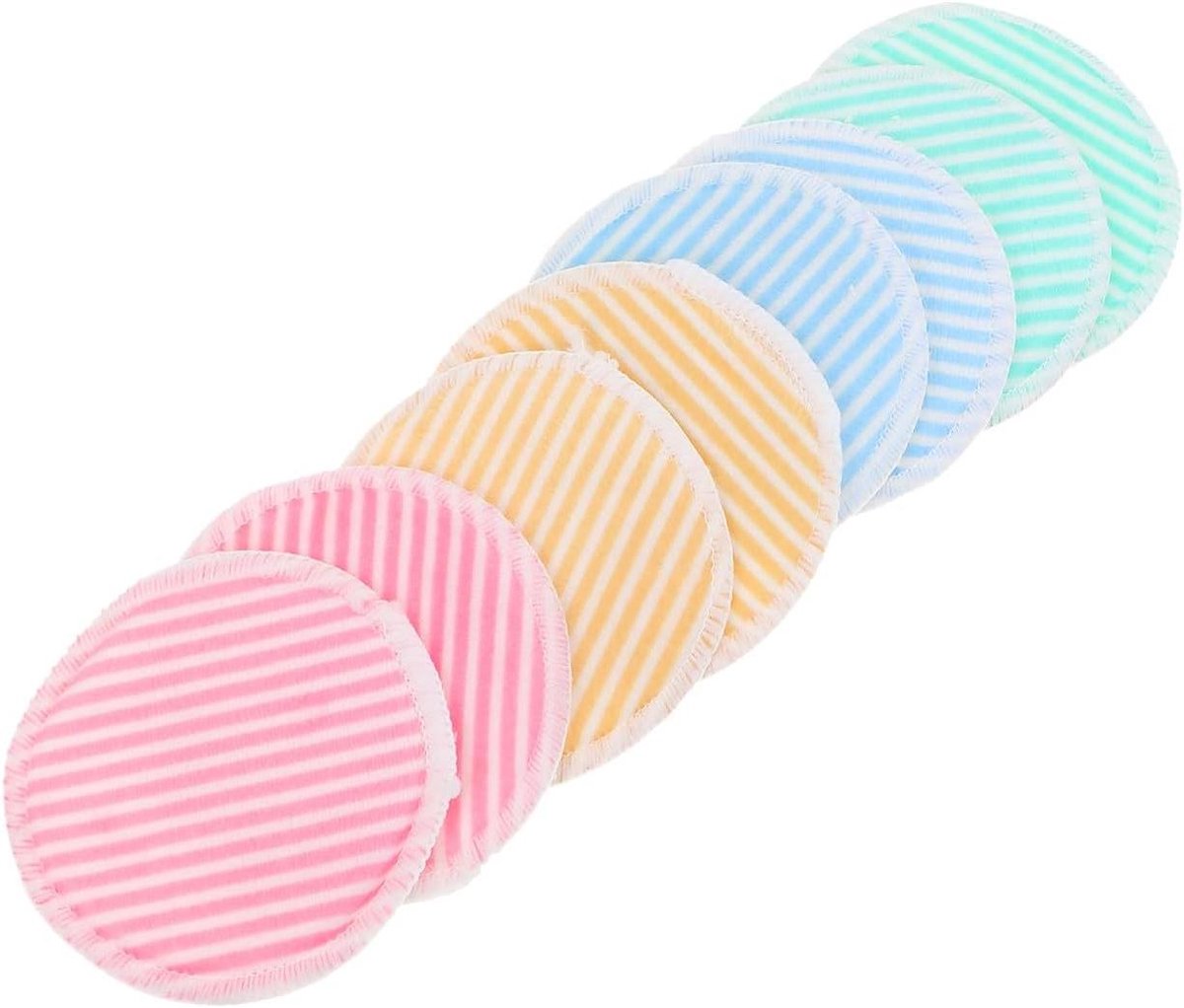 Reinigingshanddoek 8 Stuks - Wasbare Wattenschijfjes - Gezichtsreiniging - Zacht en Huidvriendelijk - 8 cm - Assorti