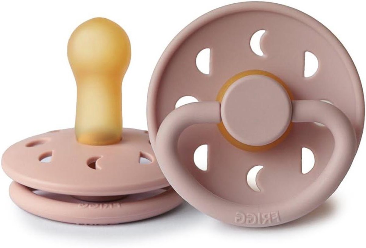 Latex Fopspeen - Baby Speen - Baby Kalmeren - Luchtgaten Schild - 6-18 Maanden - Blush