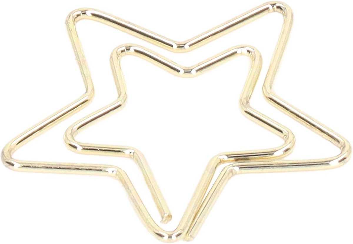 Schattige 100-delige set metalen gouden paperclips voor kantoor, school en thuisorganisatie, ideaal als bladwijzers en bureau-accessoires